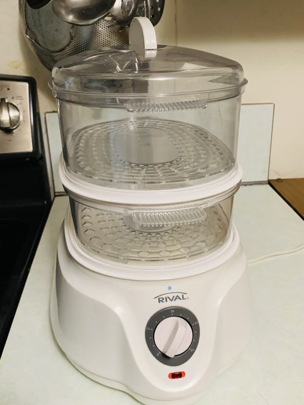Open Box Rival Food Steamer Model CKRVSTLM21 Electric Vegetable Rice Cooker